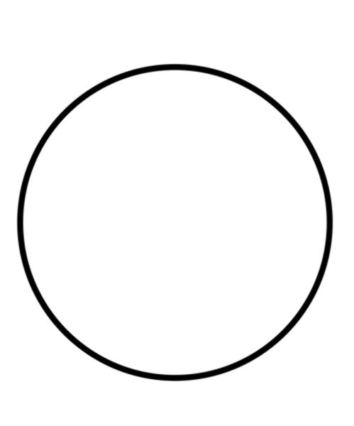 Круг на белом фоне