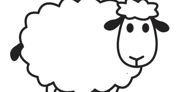 Овечка раскраска