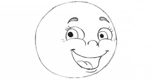 Маска Колобок раскраска