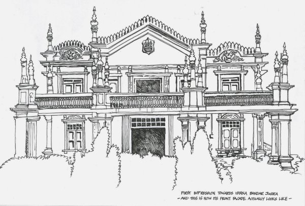 Дворец карандашом