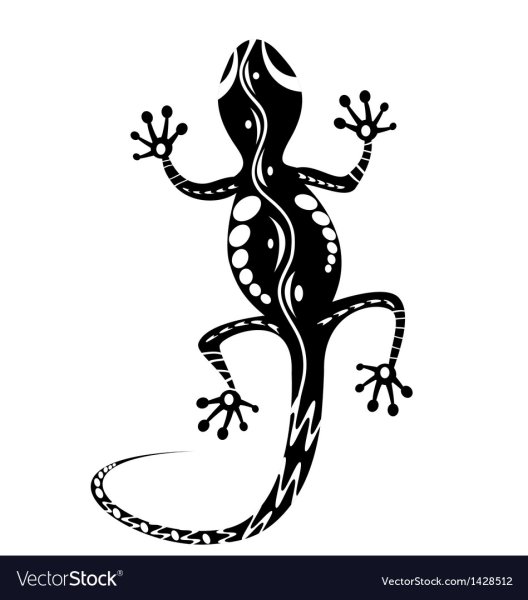 Стилизованные ящерицы