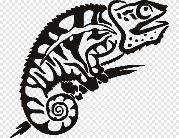 Стилизованная ящерица