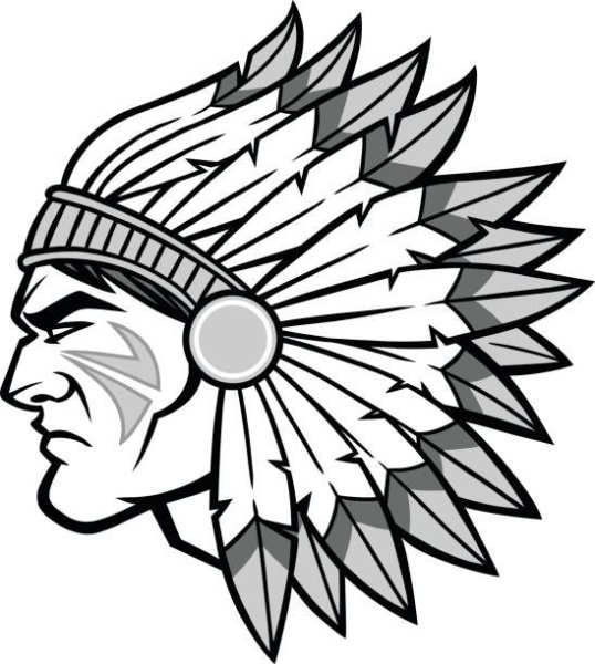 Наклейка индеец