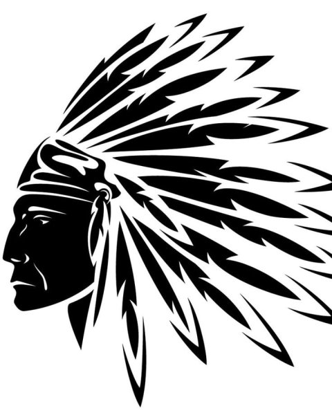 Индеец в профиль