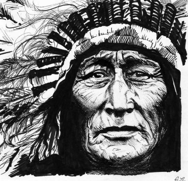 Индеец Графика