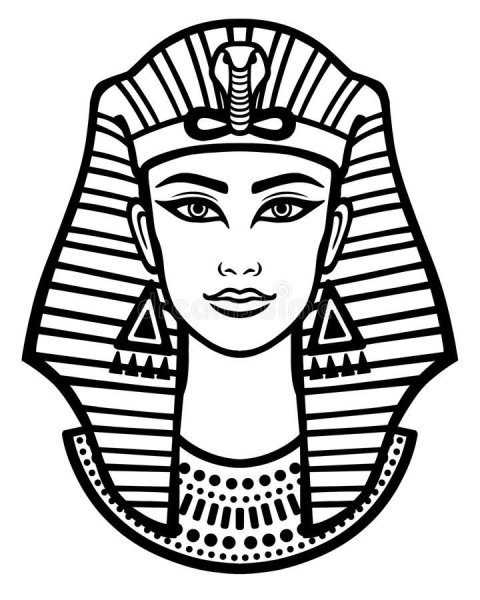Нефертити раскраска царица Египта
