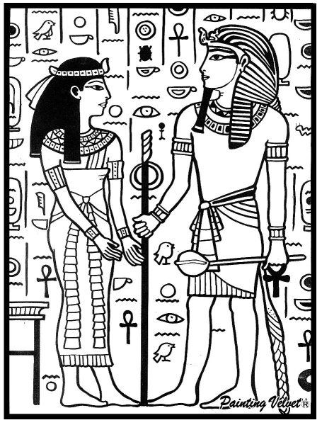 Древние египтяне рисунок