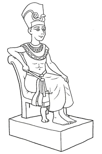 Фараон РАМЗЕС на троне