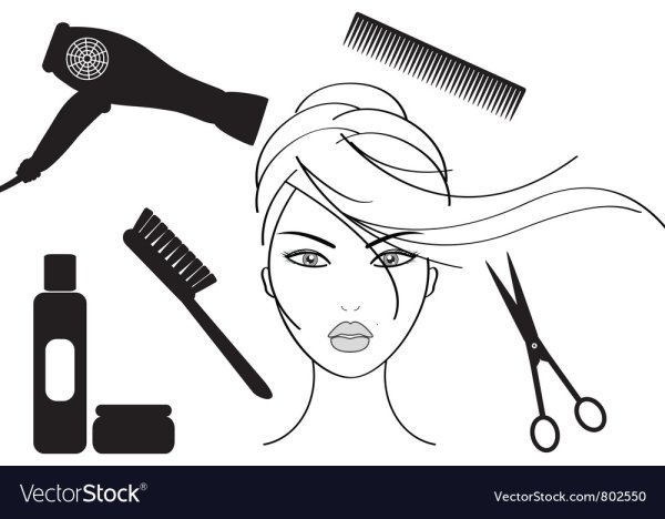 Зарисовка парикмахер