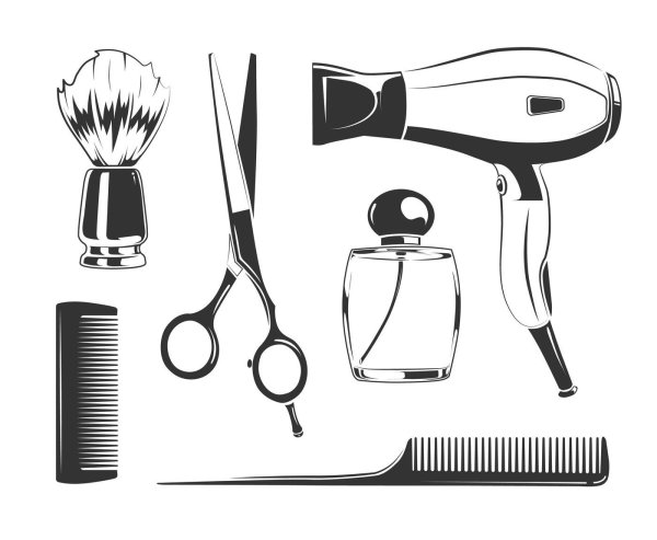 Ножницы фен вектор