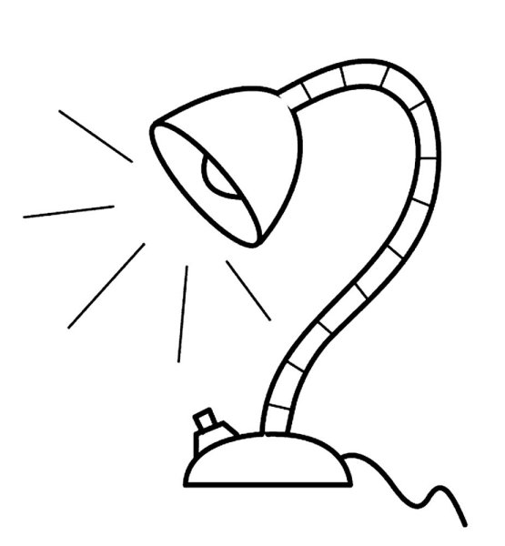 Лампочка черно-белая на прозрачном фоне