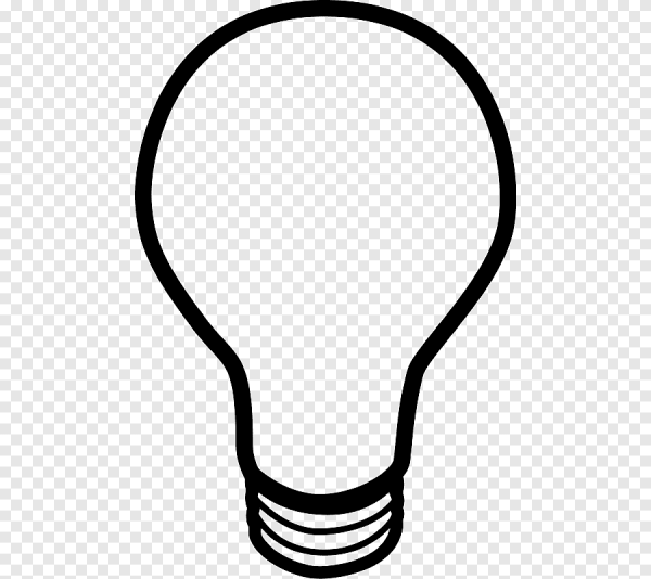 Лампочка силуэт