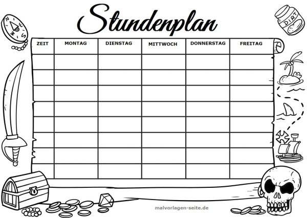 Расписание уроков черно белое 8 уроков