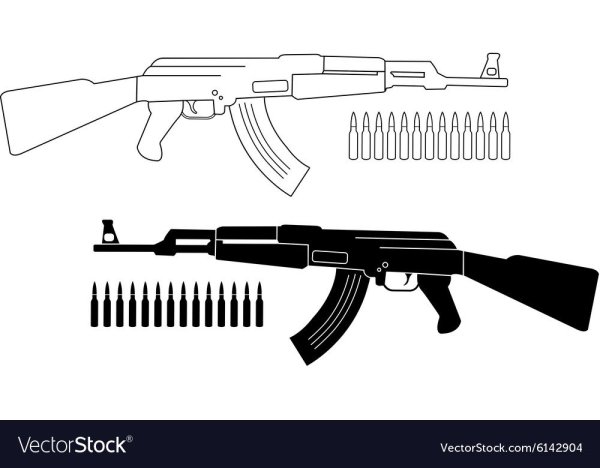 Автомат Калашникова контур