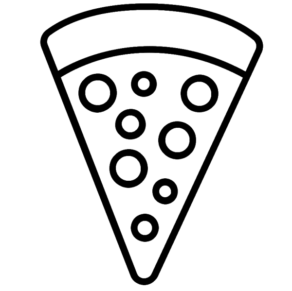 Раскраска пицца
