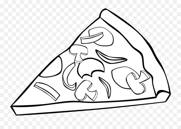 Раскраски фаст фуд пицца