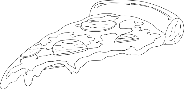 Пицца карандашом