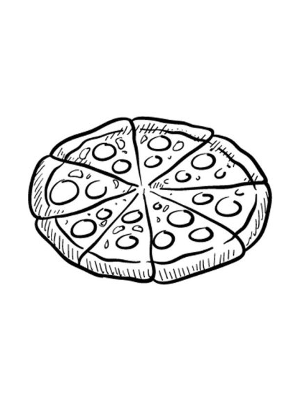Пицца карандашом