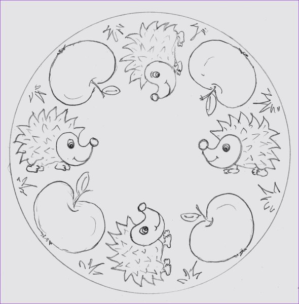 Осенние мандалы раскраски