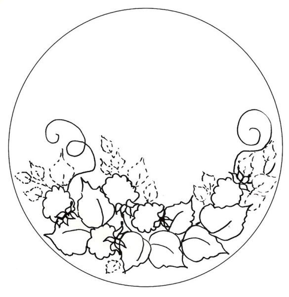 Трафареты для росписи тарелок