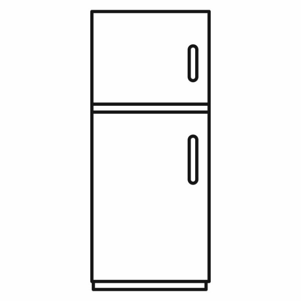 Холодильник раскраска