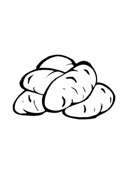 Картофель раскраска для детей