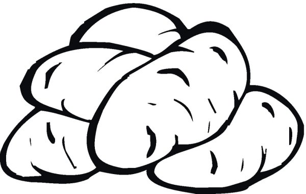 Картофель по деревенски вектор