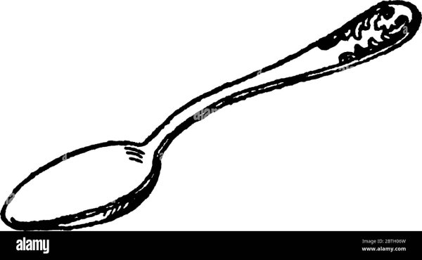 Ложка раскраска для детей