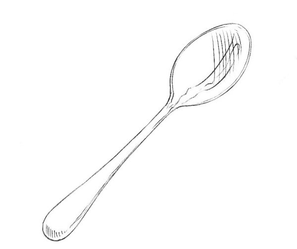 Зарисовки столовые приборы