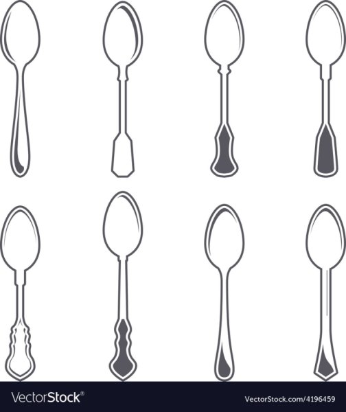 Оловянная ложка рисунок