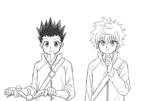 Гон и Киллуа тату