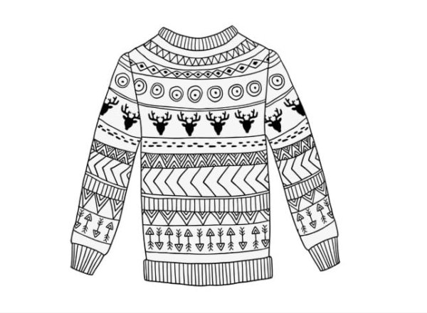 Свитер раскраска