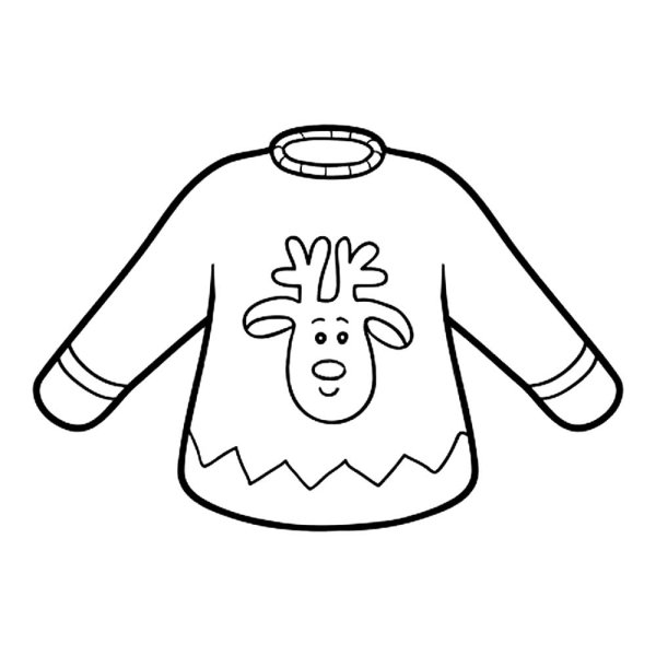 Кофта раскраска для детей