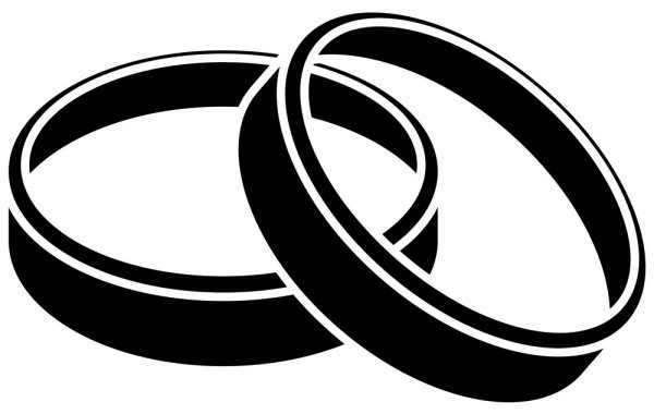 Обручальные кольца вектор