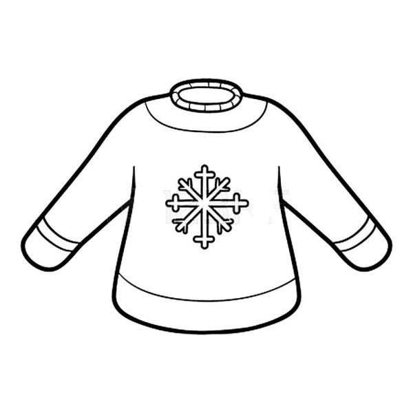 Свитер для раскрашивания детям