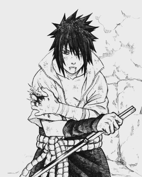 Манга аниме Саске