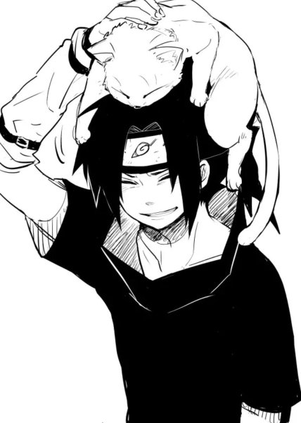 Манга Наруто арты Саске