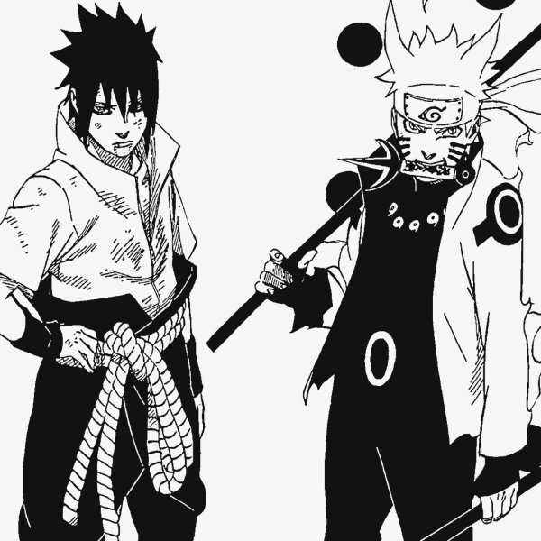 Наруто и Саске Манга