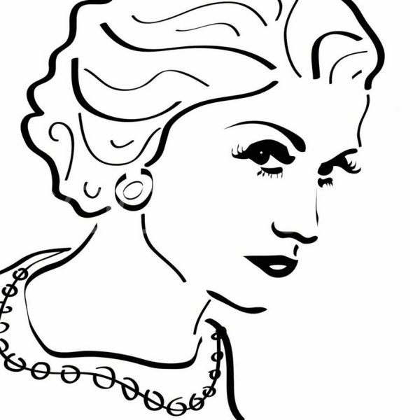Коко Шанель рисунок