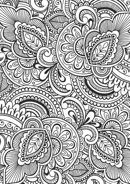 Раскраски антистресс узоры