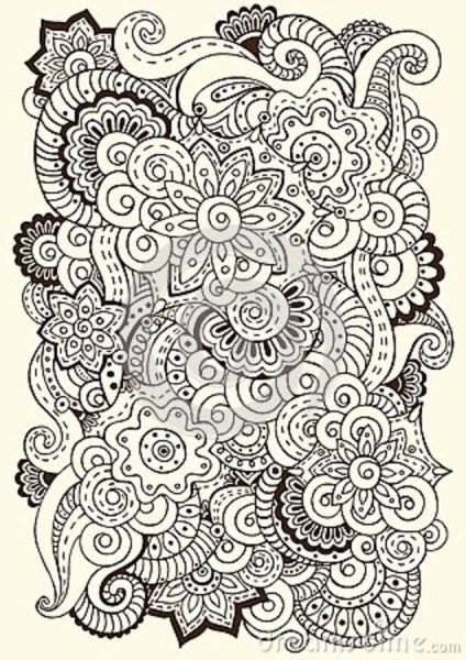 Раскраски в стиле дудлинг