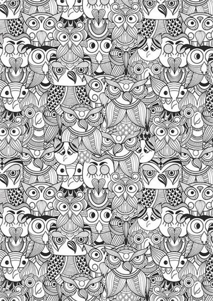 Раскраски антистресс маленькие