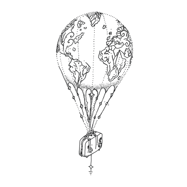 Воздушный шар набросок