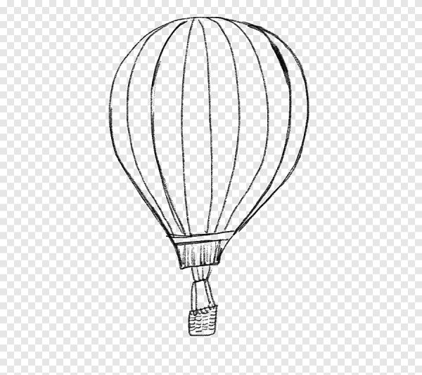 Воздушный шар с корзиной