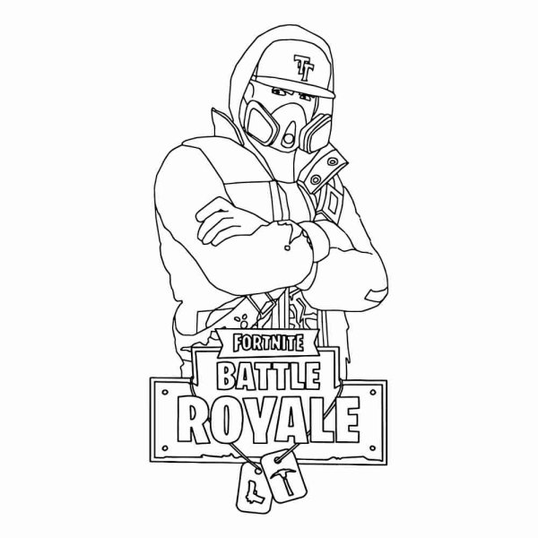 Раскраска ФОРТНАЙТ