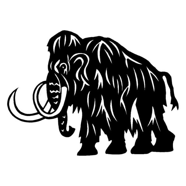 Мамонт силуэт вектор
