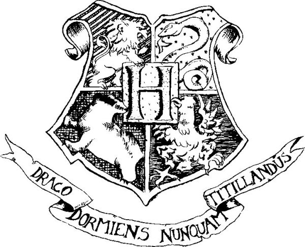 Герб Хогвартса из Гарри Поттера