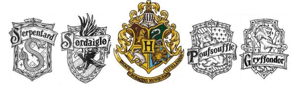 Раскраска Гарри Поттер факультеты
