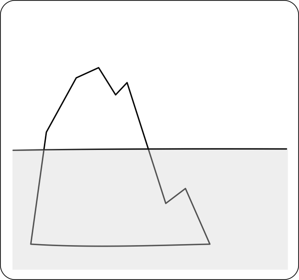 Айсберг карандашом