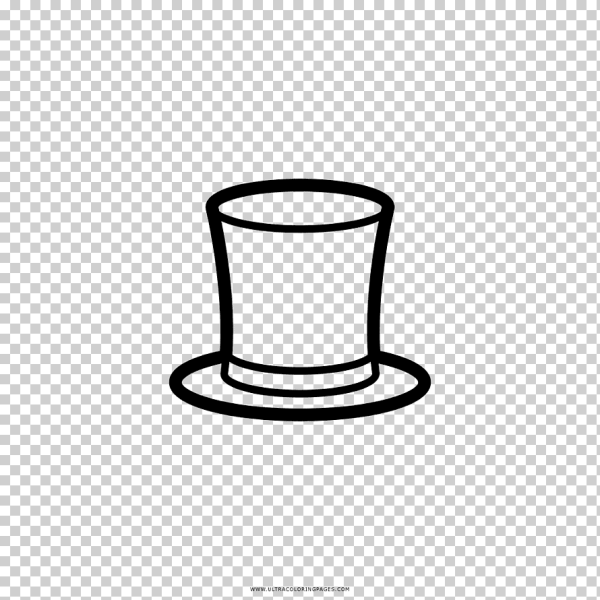 Шляпа цилиндр раскраска